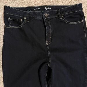 Style & Co. SUPER CUTE! VERY FLATTERING!!! Bootcut Dark  Blue Denim Jeans